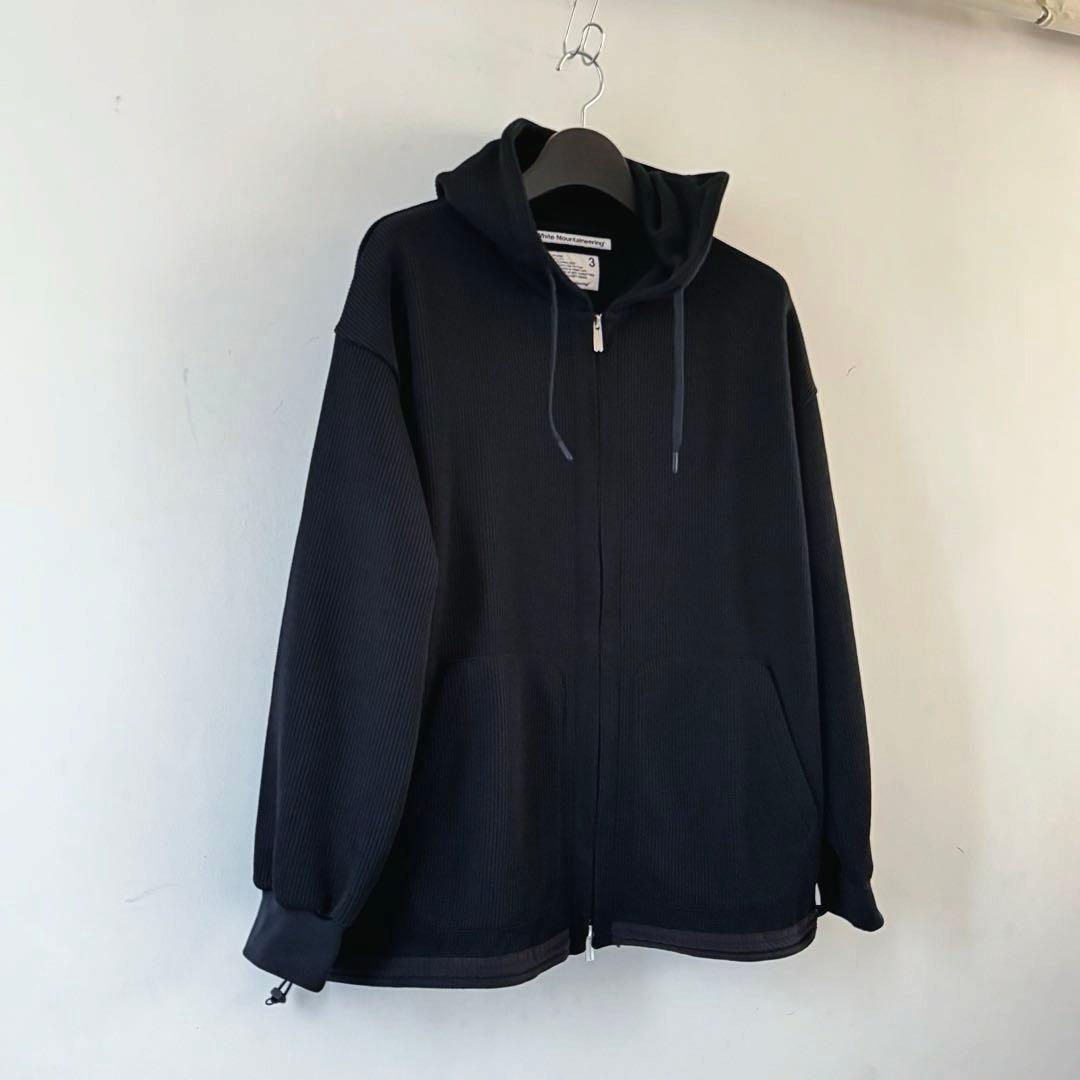 あ*め様 White Mountaneering ZIP HOODIE Blac