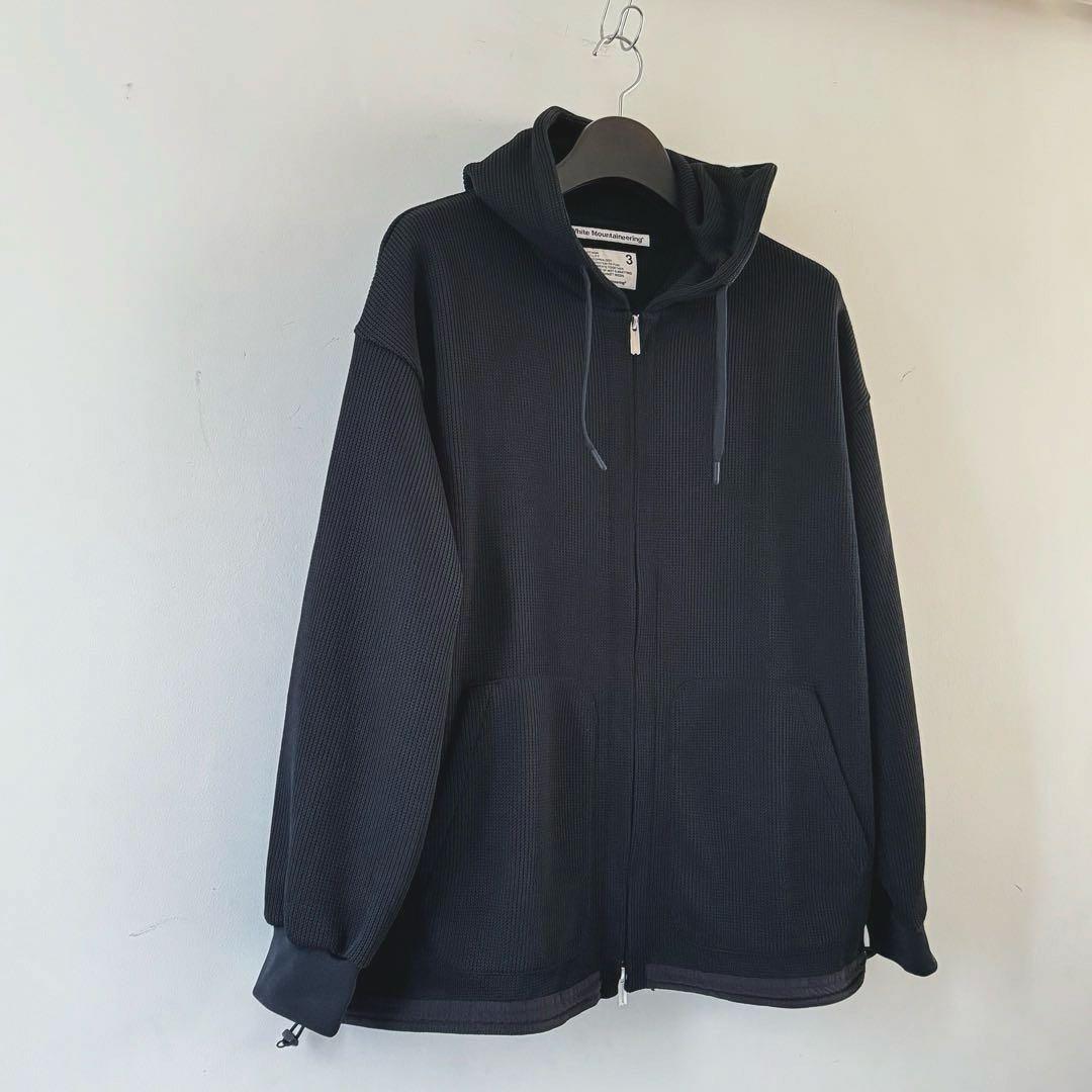 あ*め様 White Mountaneering ZIP HOODIE Blac