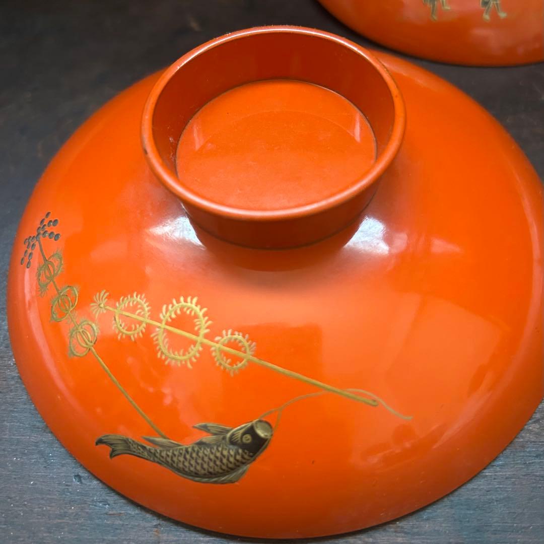 最上級　高蒔絵　大名行列図の漆盃　本物保証