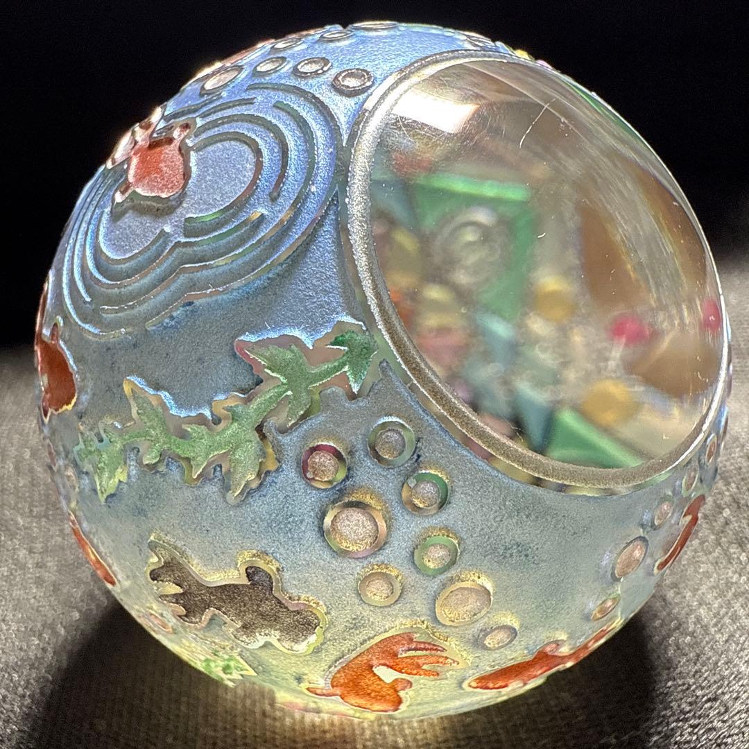 定榮政隆 じょうえい まさたか 万華鏡 金魚 サンドブラスト ガラス