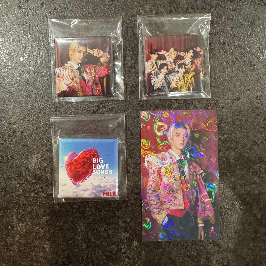 M!LK 佐野勇斗 ホログラムトレカ 缶バッジ 好きすぎて滅！ - メルカリ