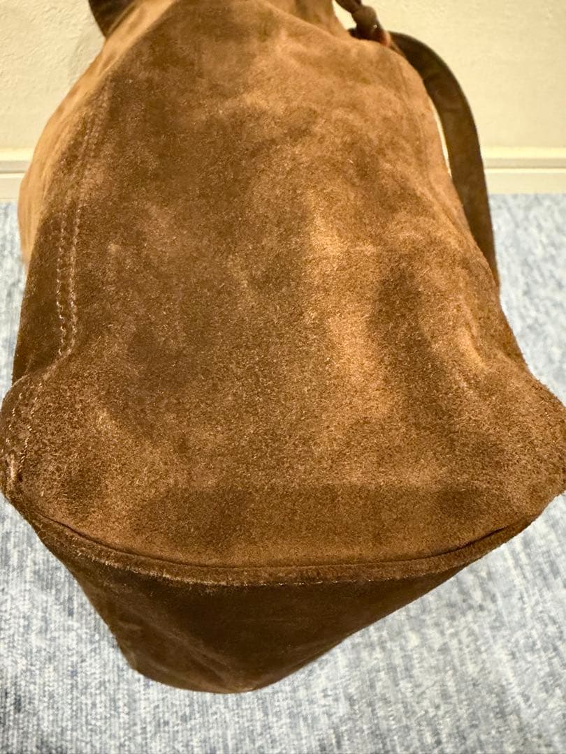 シャネル スエード×レザー ココマーク ショルダー トート フリンジ ビンテージ