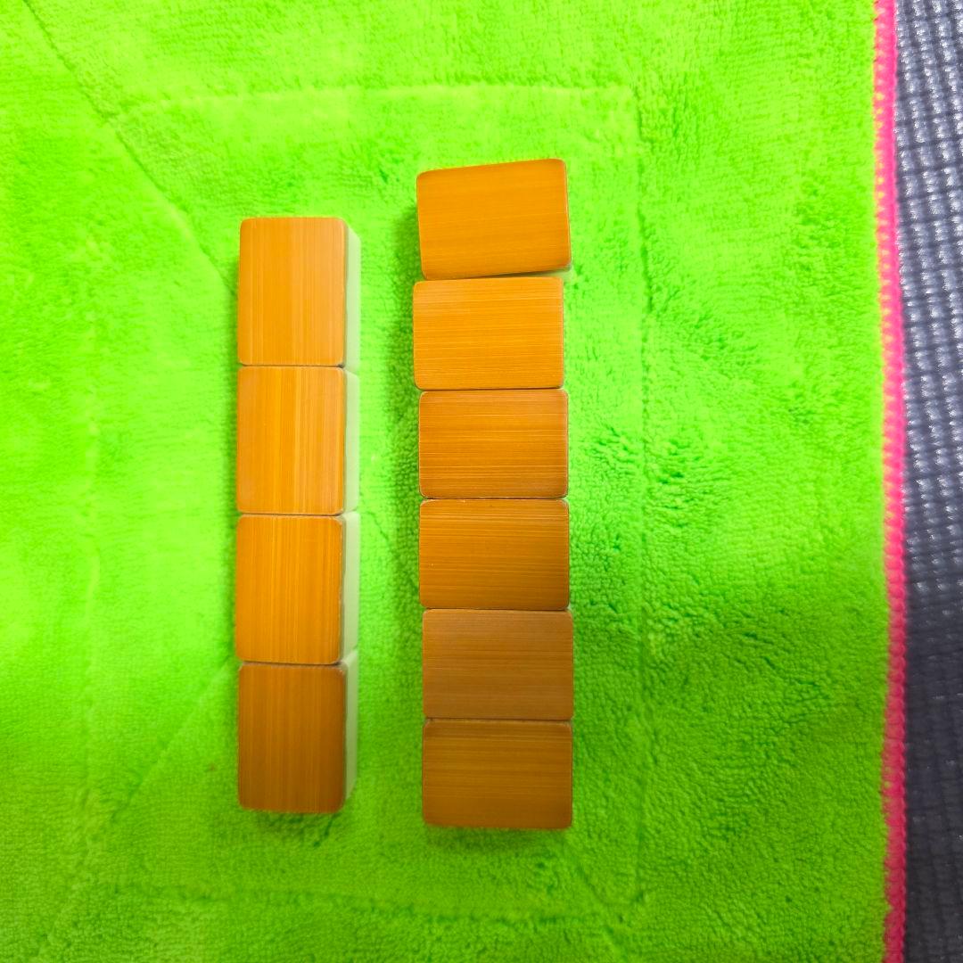 【203】麻雀　麻雀パイ 竹背 骨牌 アンティーク 骨董マージャン　麻雀牌