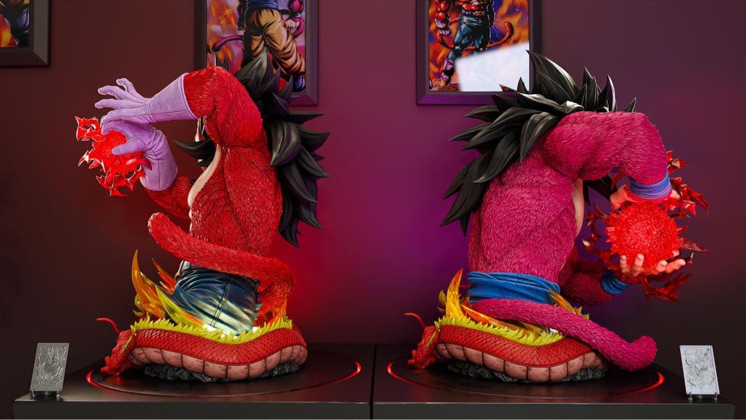 【新品】ドラゴンボール ベジータ スーパーサイヤ人4 半身 フィギュア