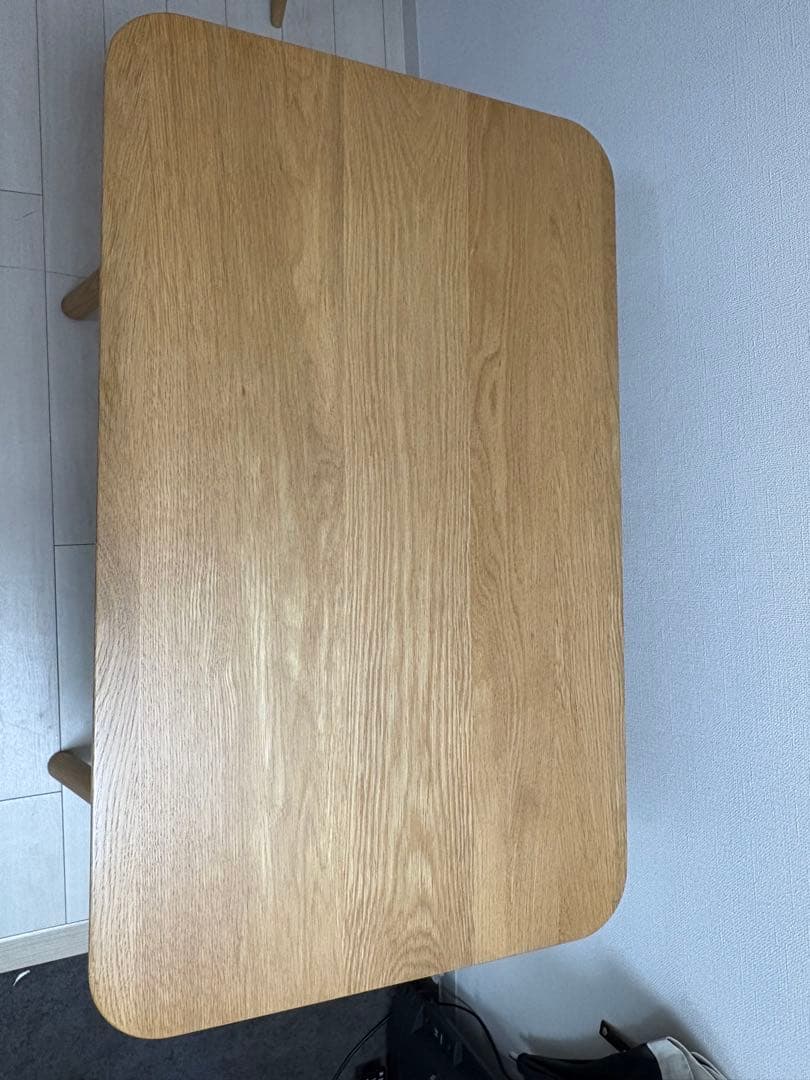 美品】ACTUS リピアオーク材デスク 学習机 テーブル 木製家具 RIPIA