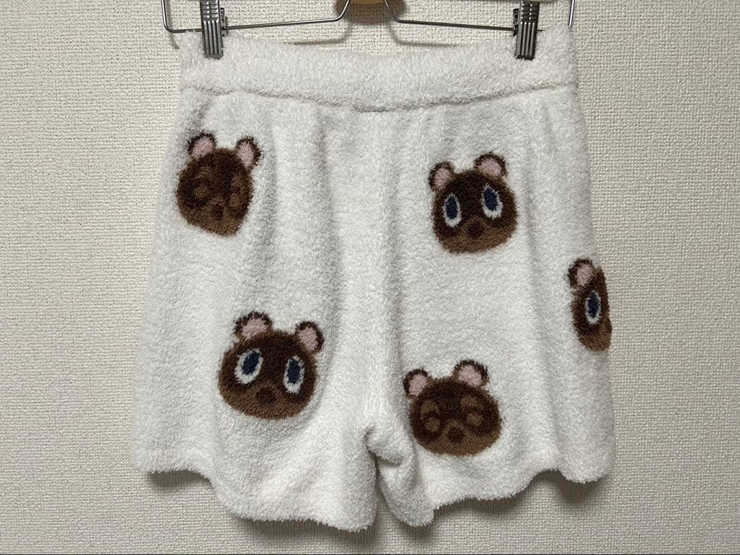 ジェラートピケ　どうぶつの森 つぶまめジャガードパーカー&ショートパンツSET