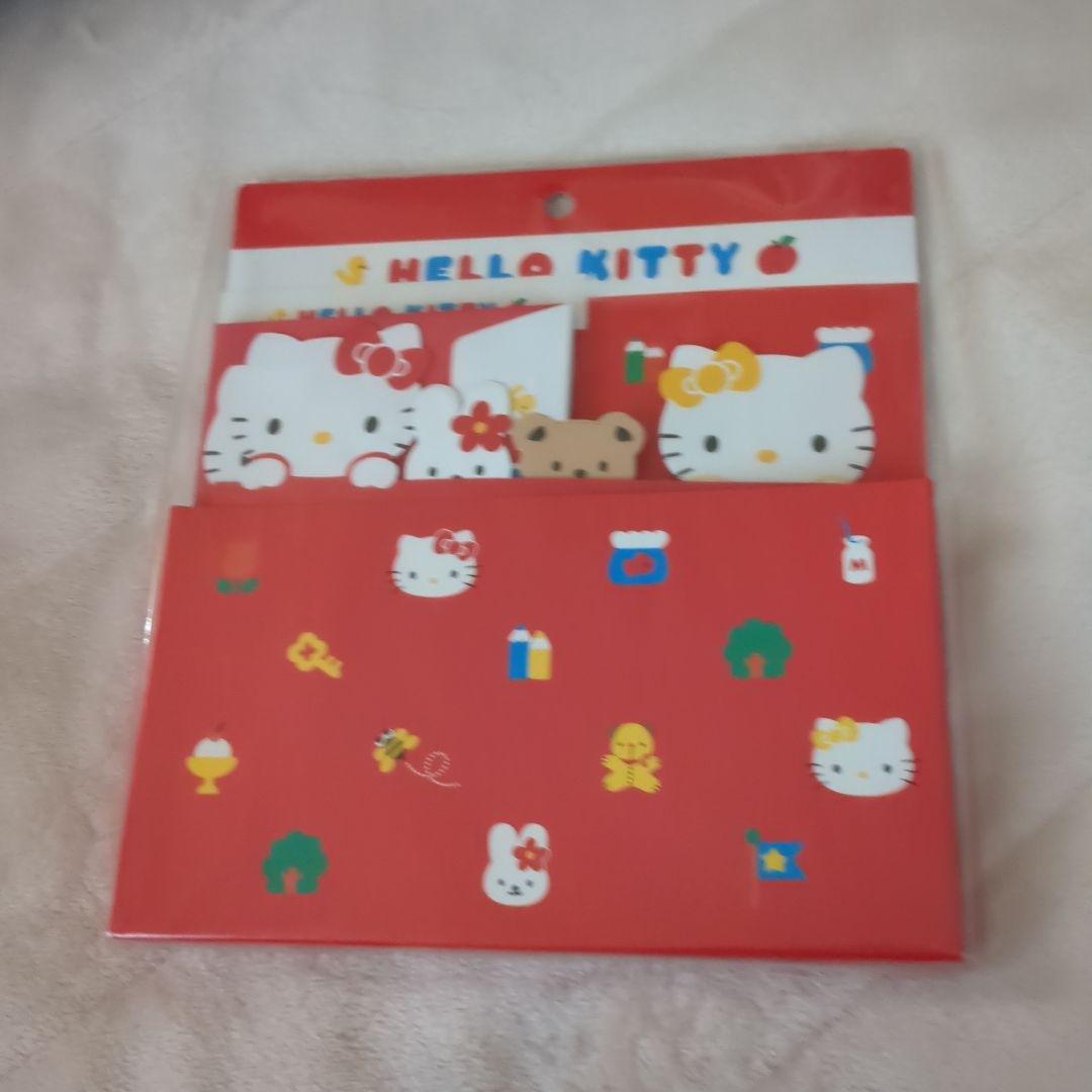 キティ 紙ケース入りレターセット ミミィおともだち 赤 2009年平成