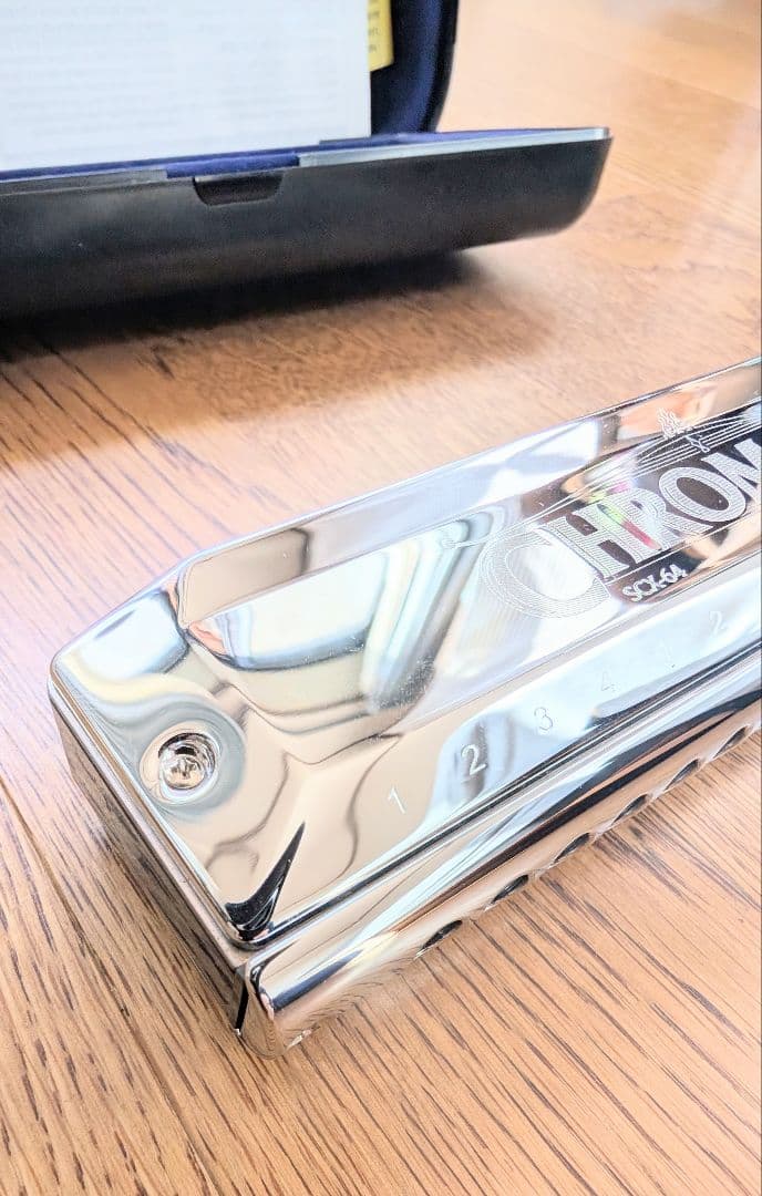 【美品】M.SUZUKI JAPANSCX-64 ハーモニカCHROMATIX