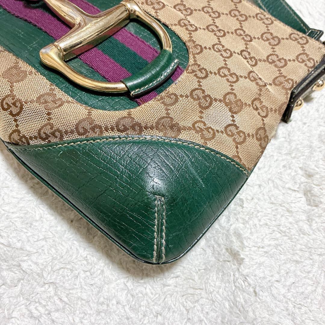 GUCCI グッチ　ショルダーバッグ シェリーライン　ホースビット