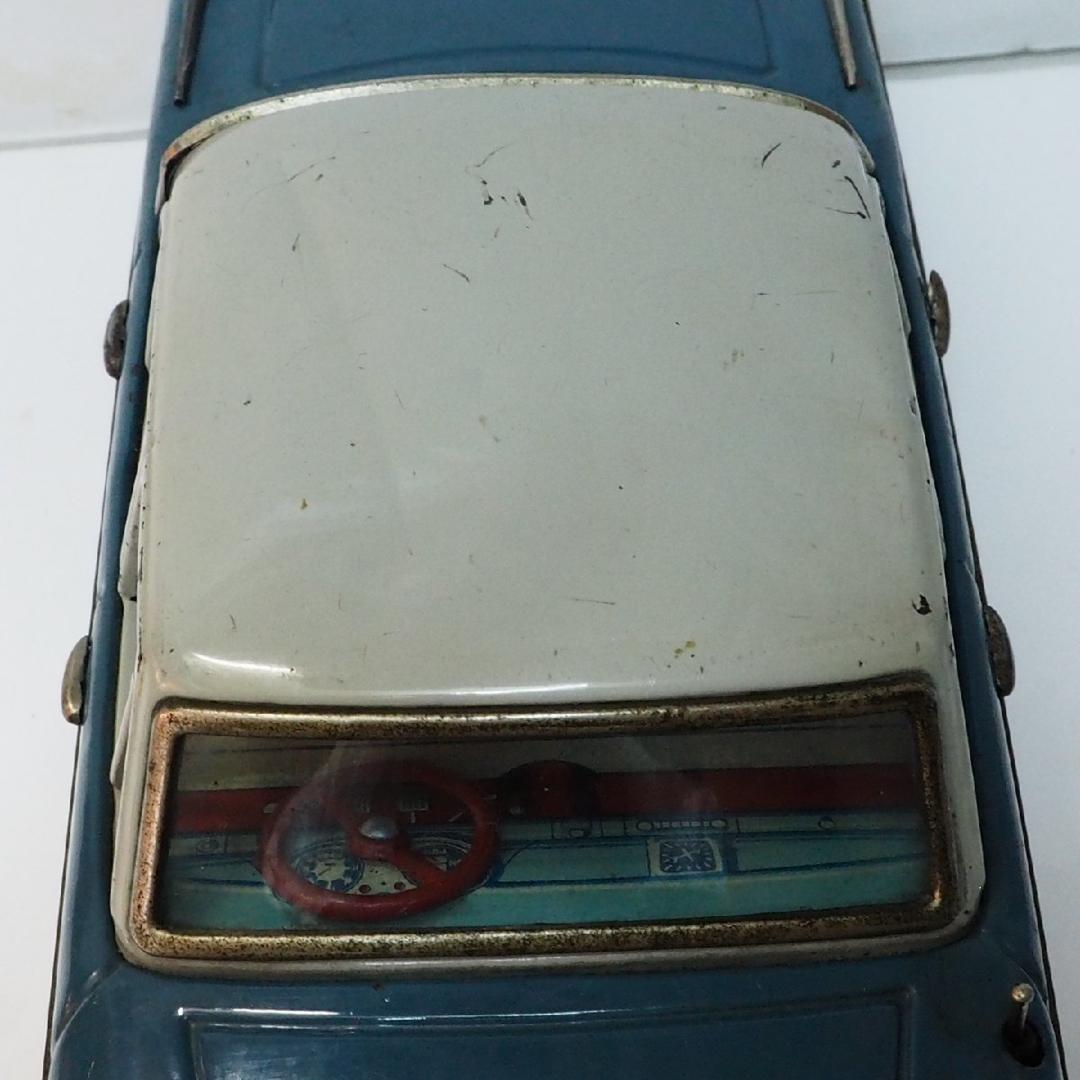 萬代屋【初代プリンス スカイライン ALSID-1水色】当時物ブリキ自動車 箱無