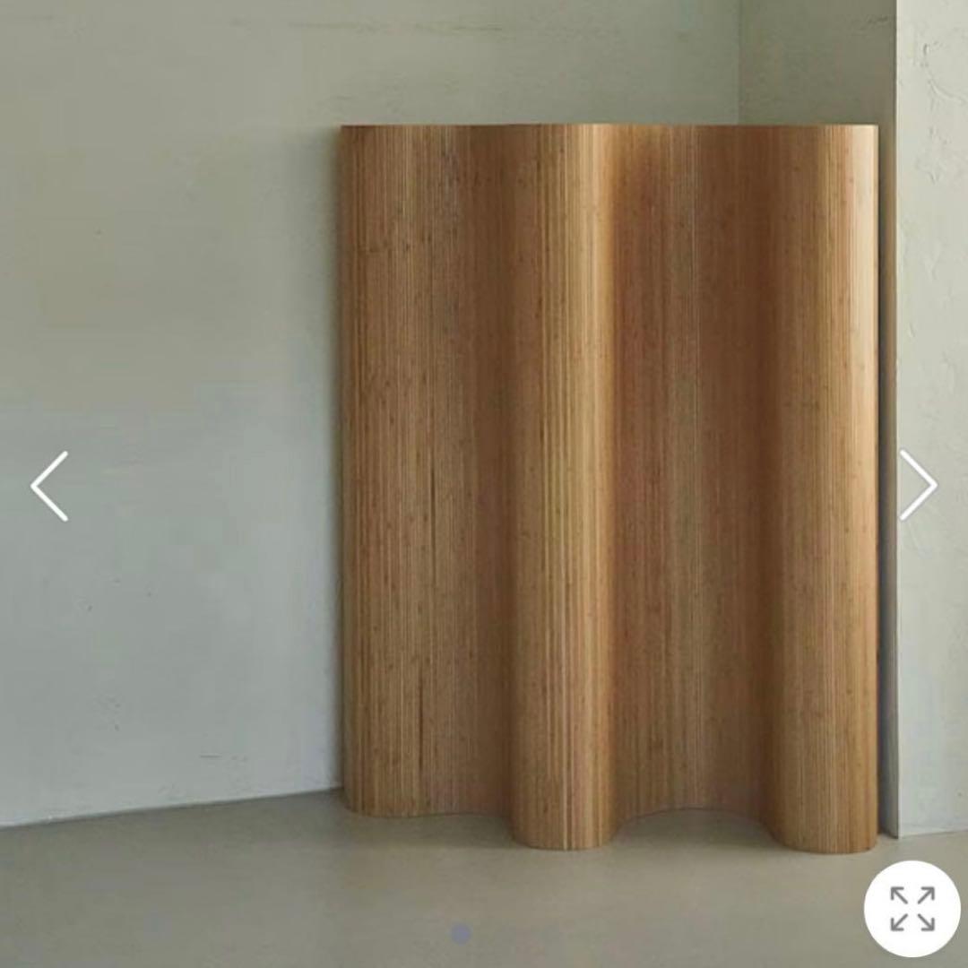 Artek風　ウッドカーブパーテーション　高さ150×幅200センチ Artek風 ウッドカーブパーテーション 高さ150×幅200センチ Artekウッド