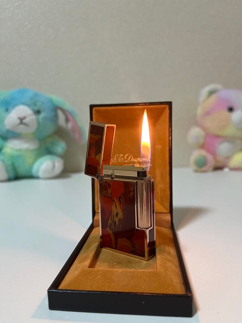 デュポンライター　ガスライター　超レアモデル、純正漆　高額モデル　ほぼ新品　本物