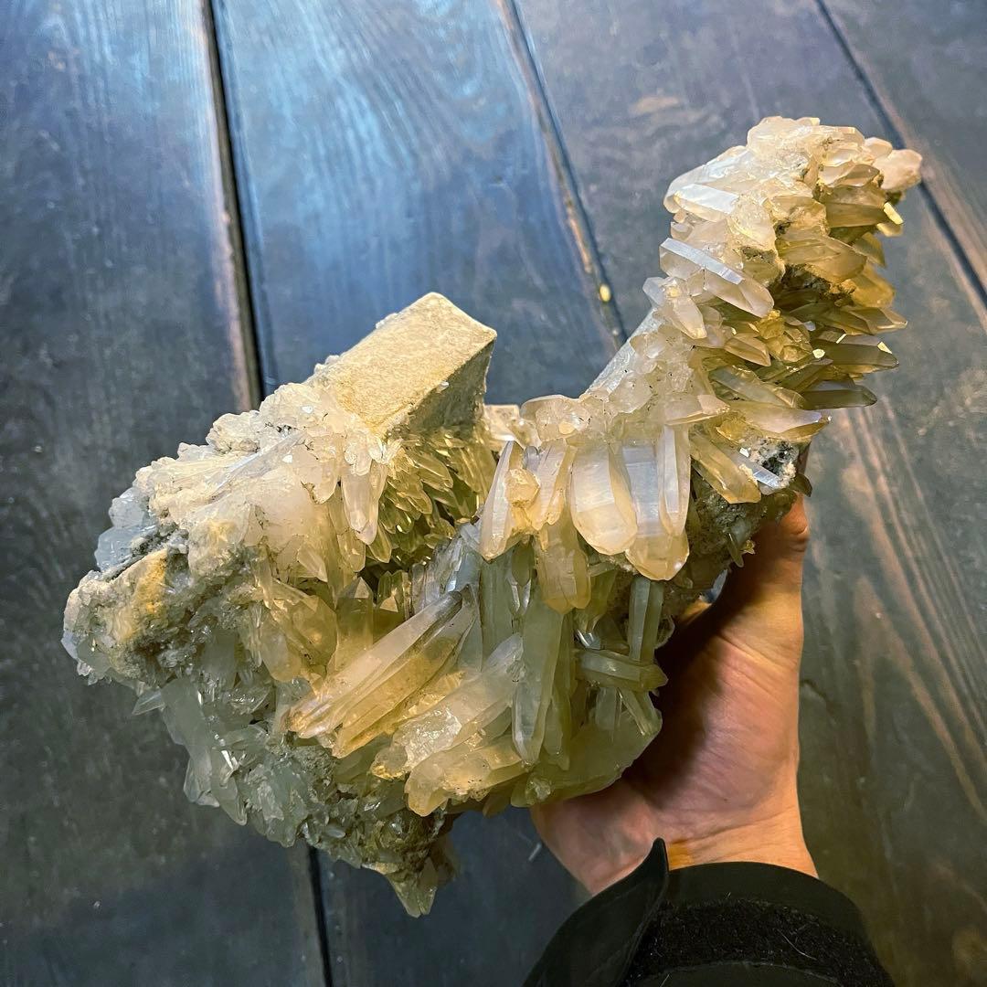 ヒマラヤ水晶　原石 特別価格/高品質・インド/マニカラン産]ヒマラヤ水晶クラスター/原石