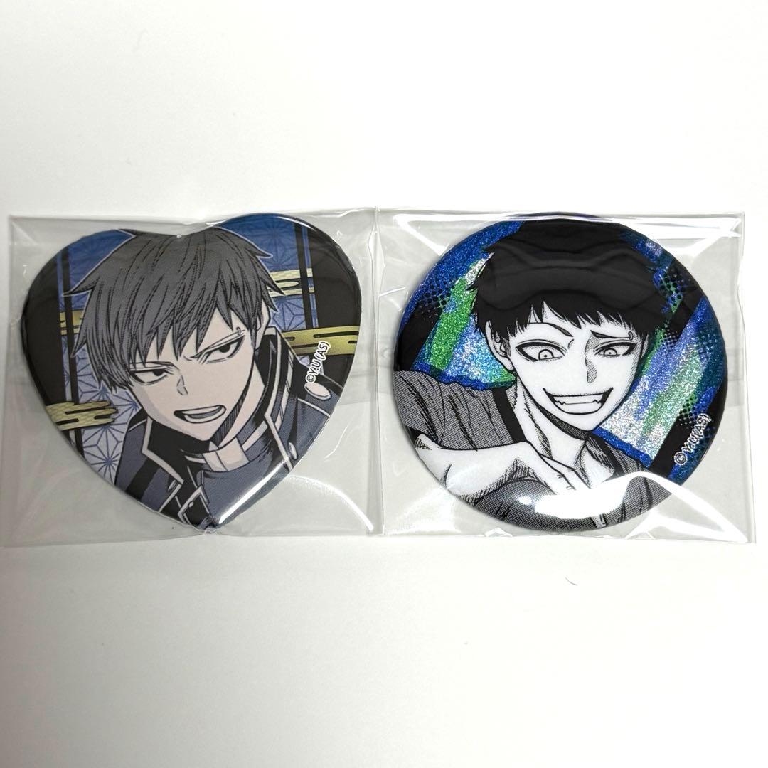 桃源暗鬼 矢颪碇 ハート缶バッジ グリッター缶バッジ 原作画 - メルカリ