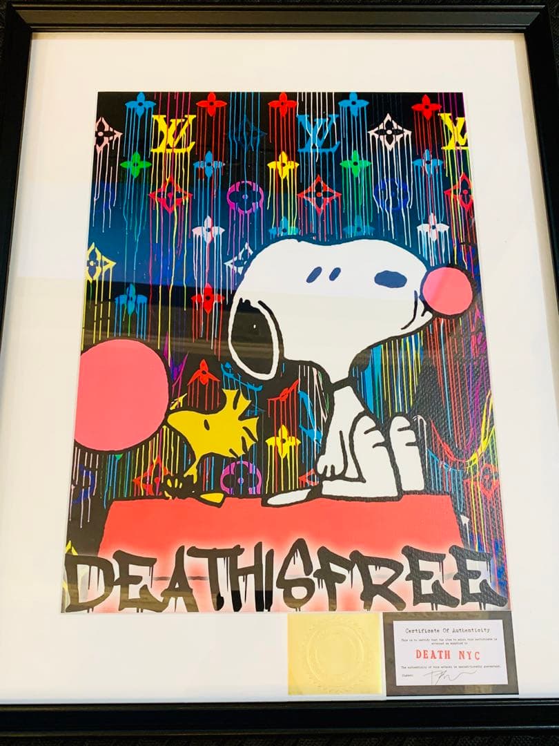 売約済正規品 DEATH NYC 世界限定100枚 ルイヴィトン バンクシー 1点物