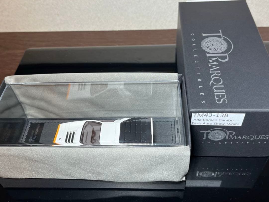 訳あり）ミニカー 1/43 トップマルケス アルファロメオ カラボ 白