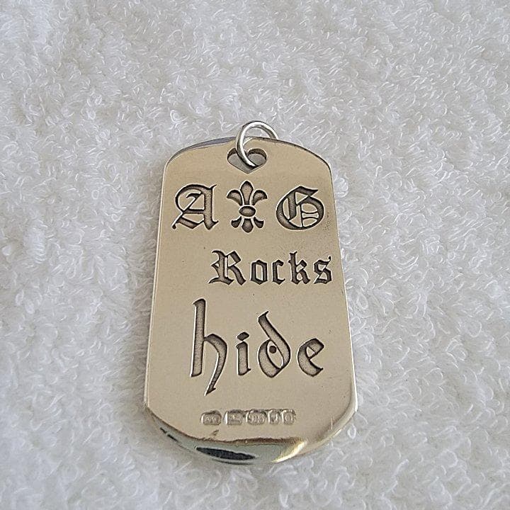 Hide + A&G 長方形 ペンダントトップ シルバー925