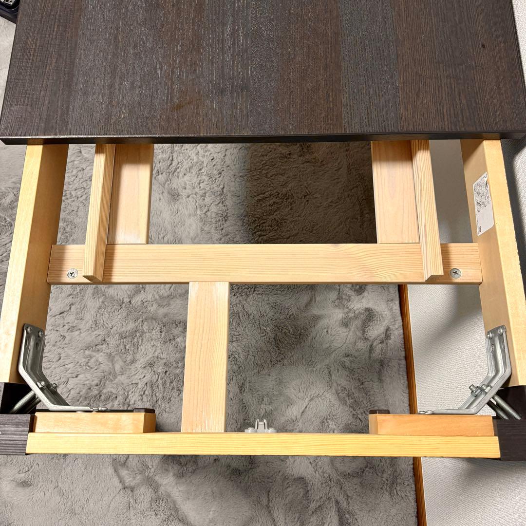 【美品/送料込み】IKEA エーケダーレン ダイニングテーブル　伸長式　ブラウン