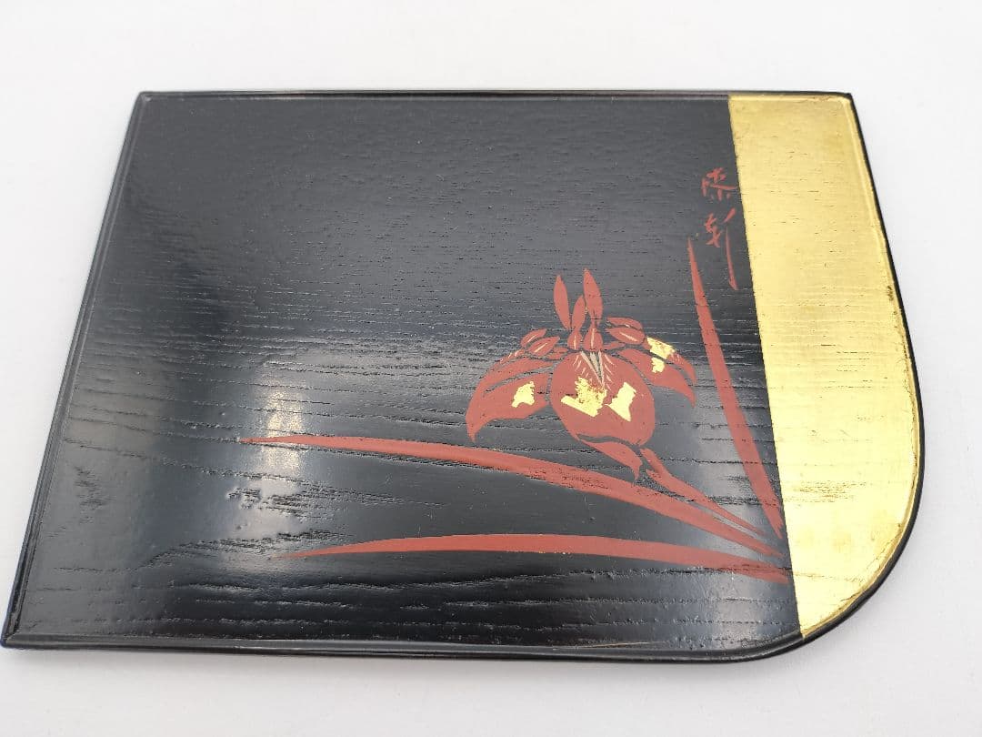 a997 銘々盆 合作 誰か袖 十作 木箱 茶道具 古物 懐石 菓子器　銘々皿