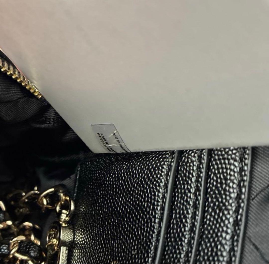 CHANEL ブラックレザー キルティングバッグ