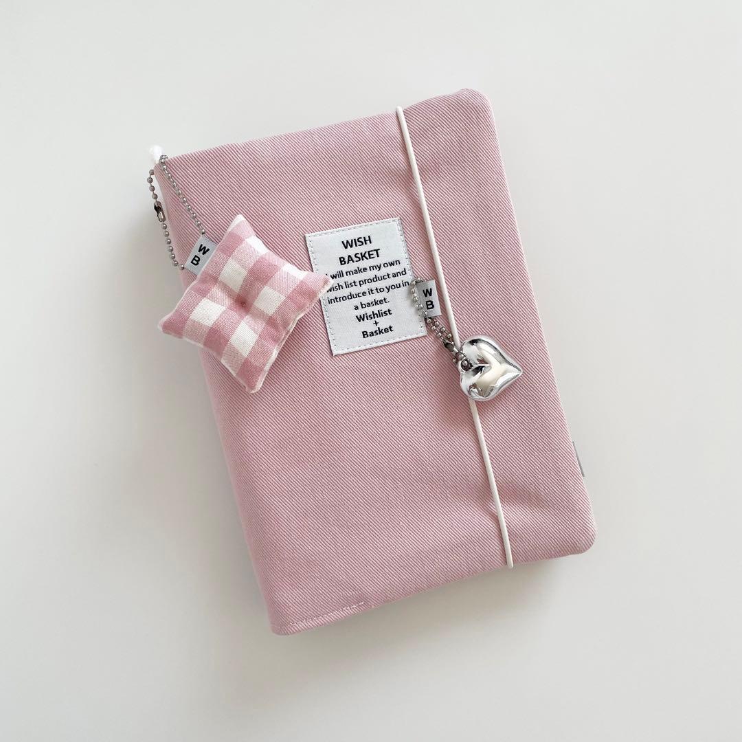 早い者勝ち韓国貯金バインダーカバーA6 ブラウンピンクリフィル