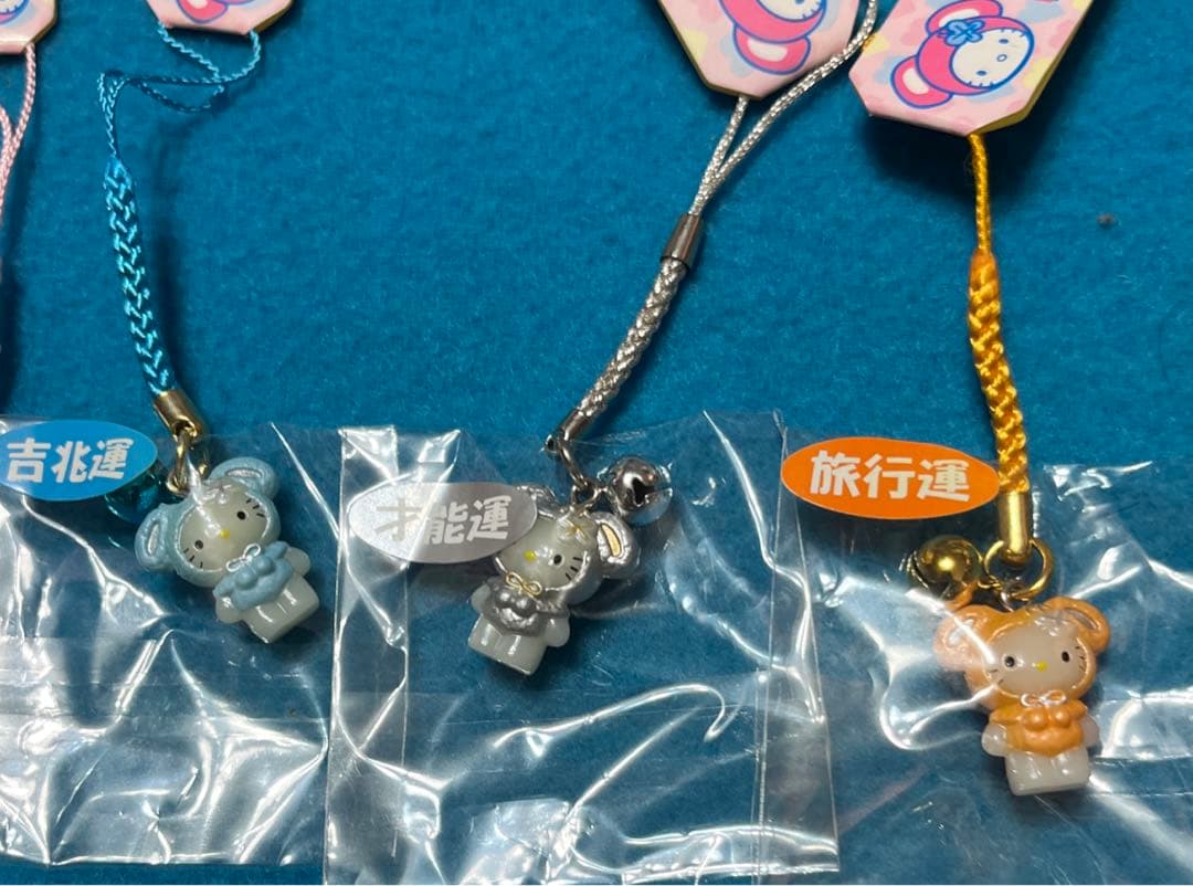 超レア⭐️ラッキーカラー⭐️ハローキティの根付6種セット⭐️2003年