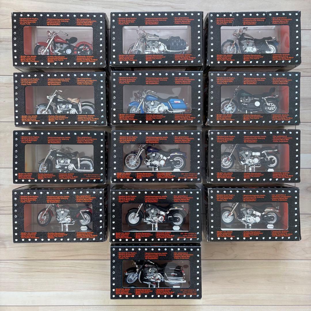 HARLY-DAVIDSON 1/18 ダイキャスト 13台セット