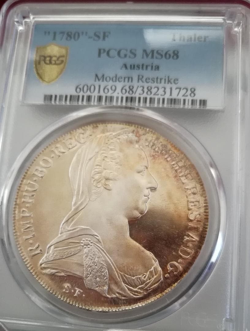 1780 オーストリア PCGS 銀貨 マリアテレジア アンティーク コイン