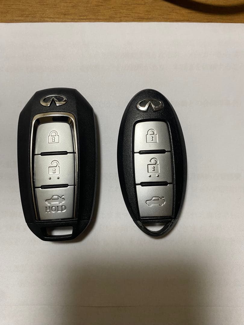 交換用 国内日産キー→海外インフィニティキー　v37 スカイライン等