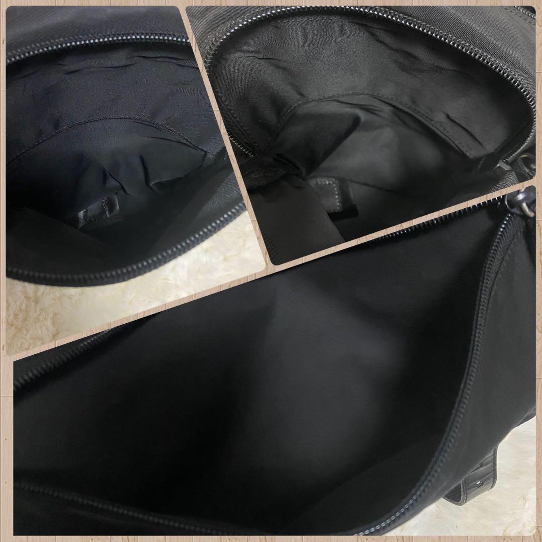 PRADA プラダ メッセンジャーバッグ ショルダーバッグ 三角ロゴ 黒