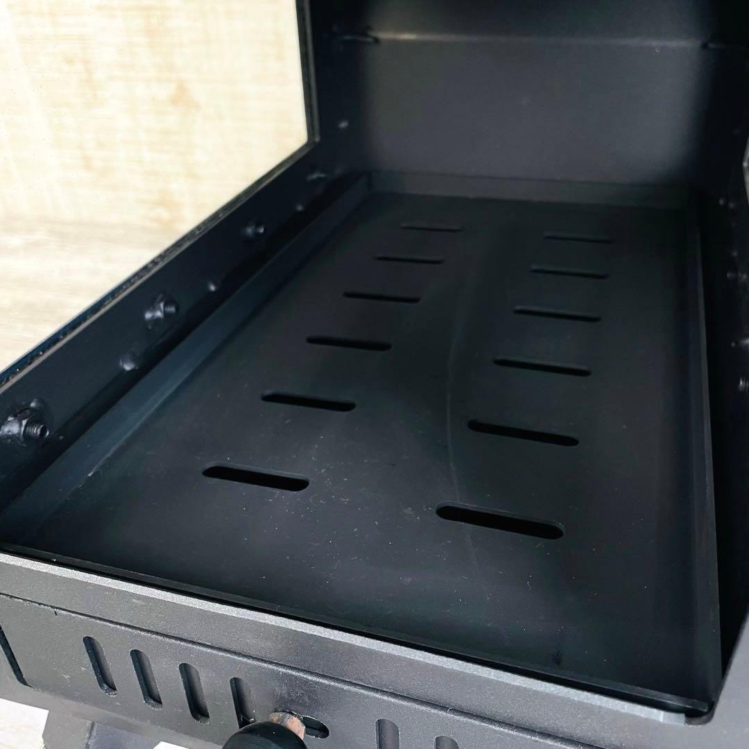 【極美品】FUTURE FOX 薪ストーブ　3面ガラス折りたたみ式　煙突ガード付