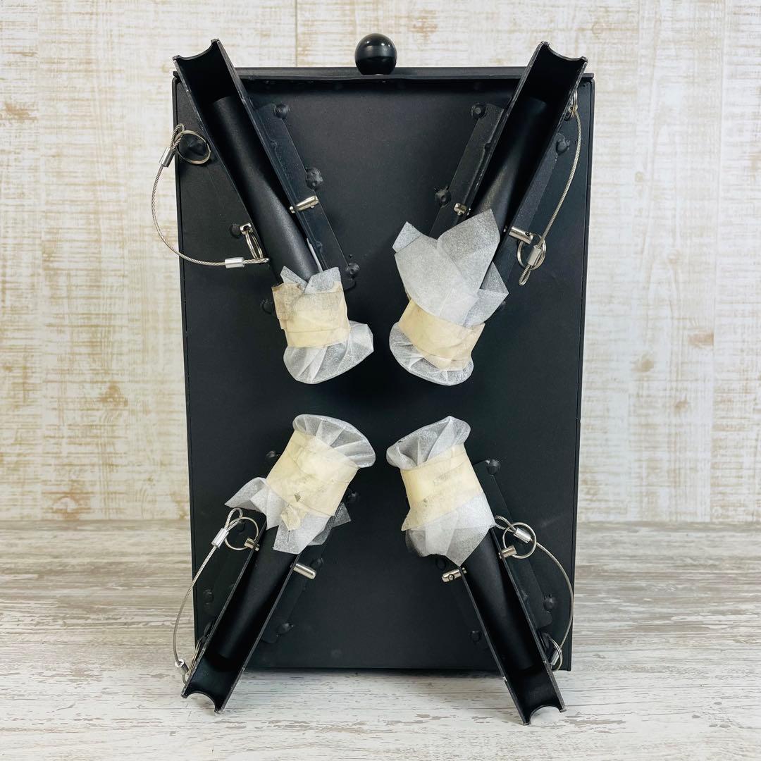 【極美品】FUTURE FOX 薪ストーブ　3面ガラス折りたたみ式　煙突ガード付