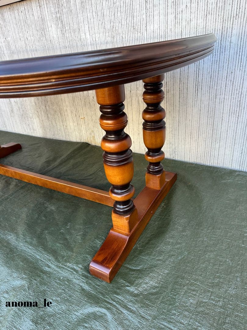 【ダイニングテーブル】国産　カリモク　コロニアル　オールドカリモク