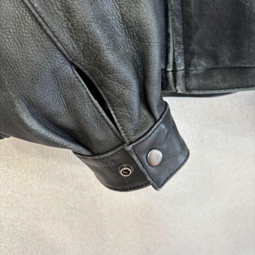 ウィルソンズ レザージャケット 本革 トラッカー アメリカ古着 L 2711