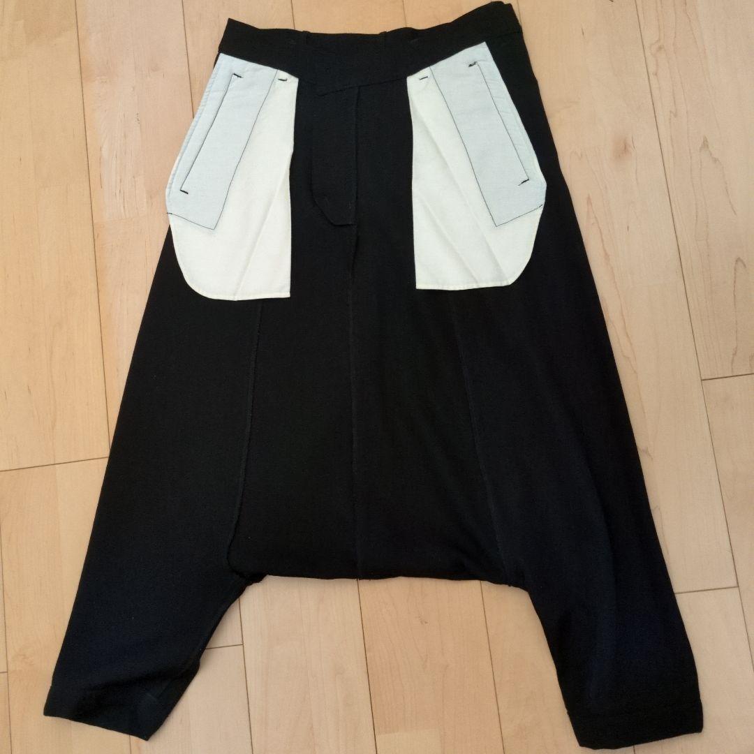 美品 Comme des Garconsコムデギャルソン サルエルパンツ 黒 L