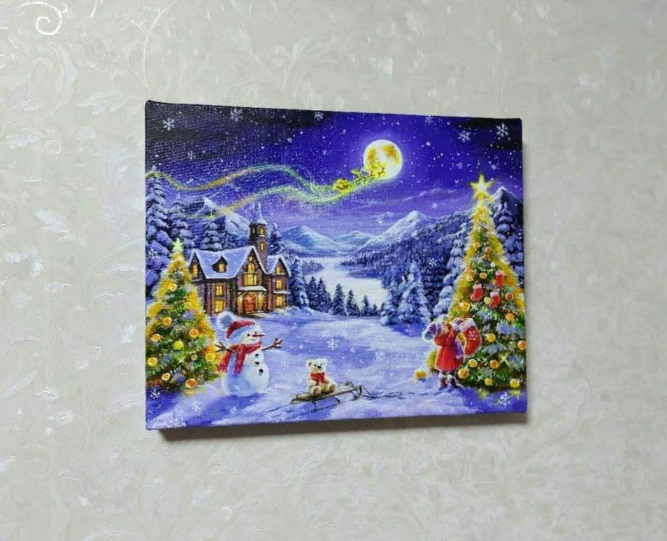 R*U様 【願いを込めて】アクリル画 F3 風景画 絵画