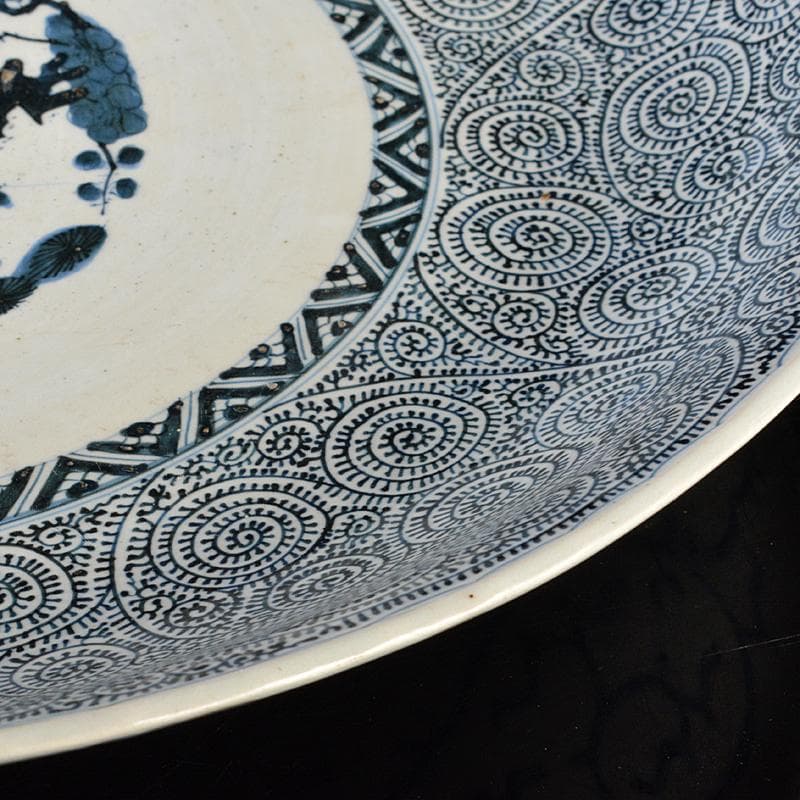 伊万里焼 古伊万里 大明成化年製銘 染付 蛸唐草松竹梅文