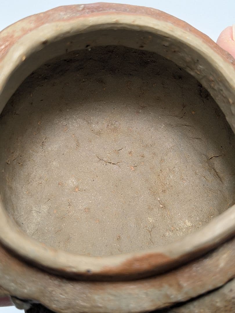 國延昇 備前焼 布袋香炉 合箱合布 踊り布袋 置物 縁起物 七福神 国延昇 香爐