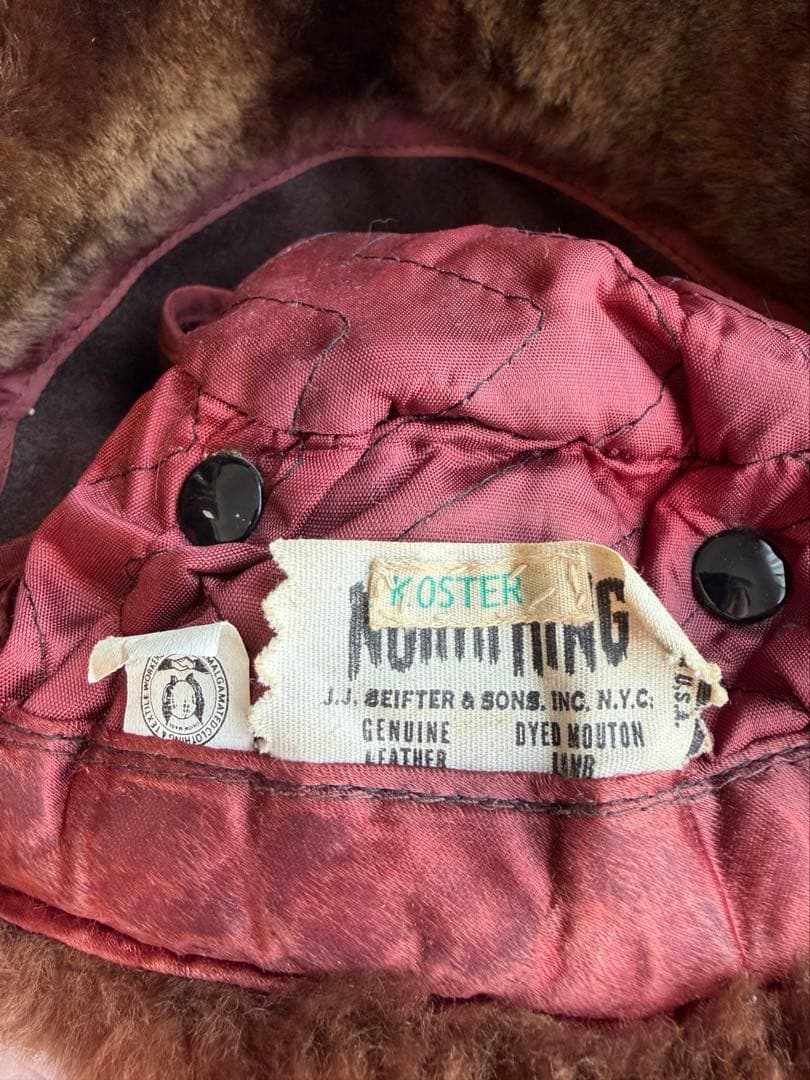 80s llbean エルエルビーン レザー フライトキャップ - メルカリ