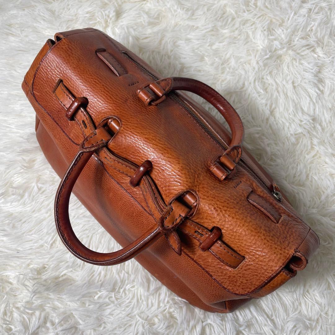 【美品】　幻の逸品　genten オールドゲンテン　トスカレザー　ハンドバッグ