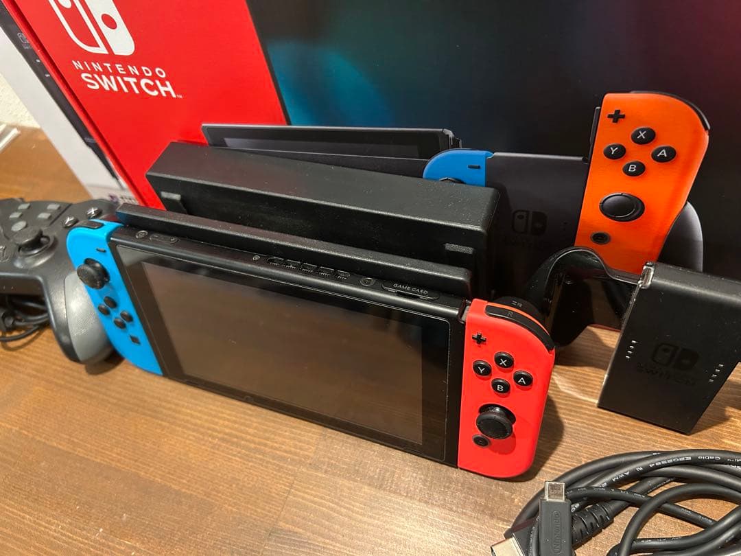 Nintendo Switch 本体 マイク、サードパーティコントローラー付き
