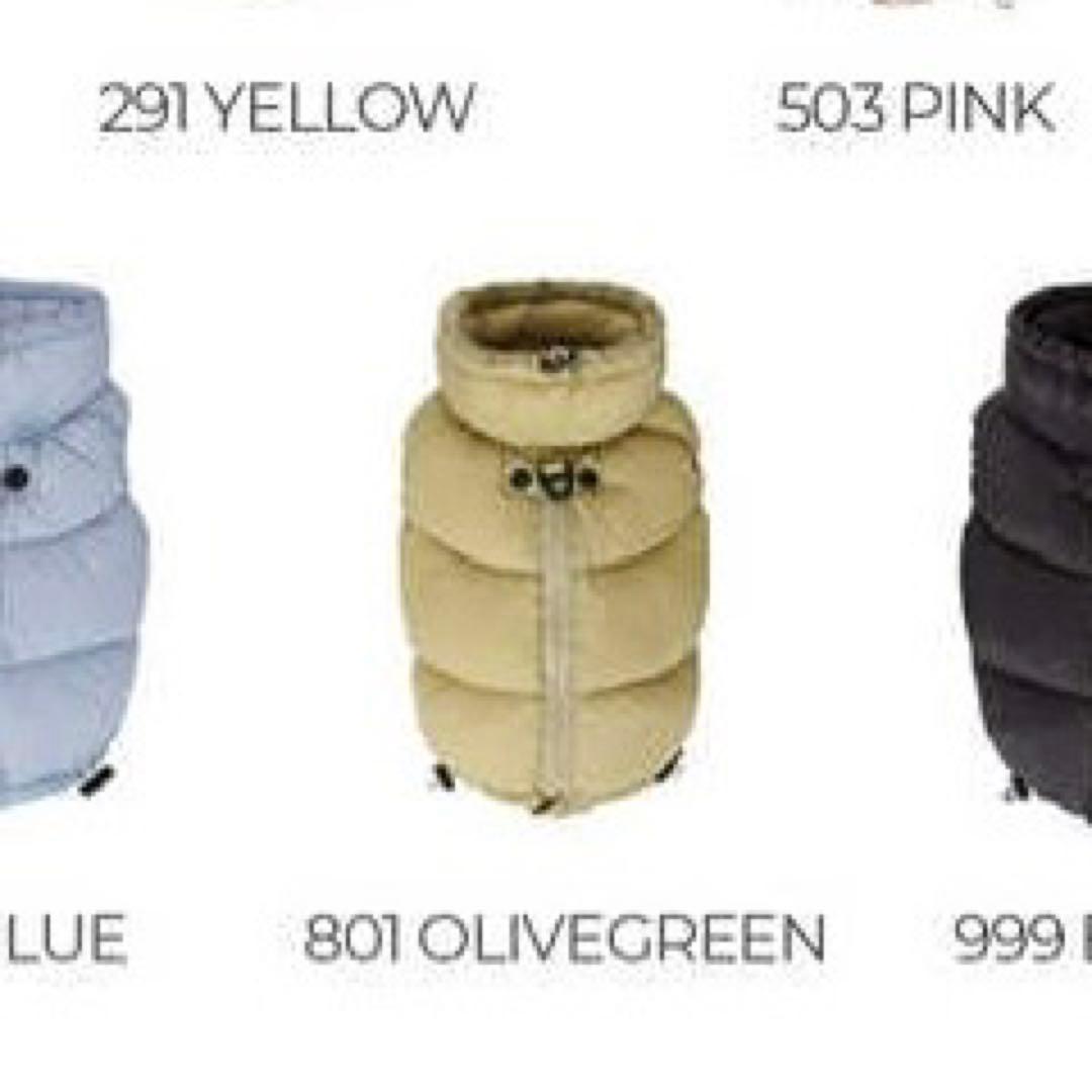 SSOOOK グースフィール ダウンベスト3 801 オリーブグリーン SM - 犬服