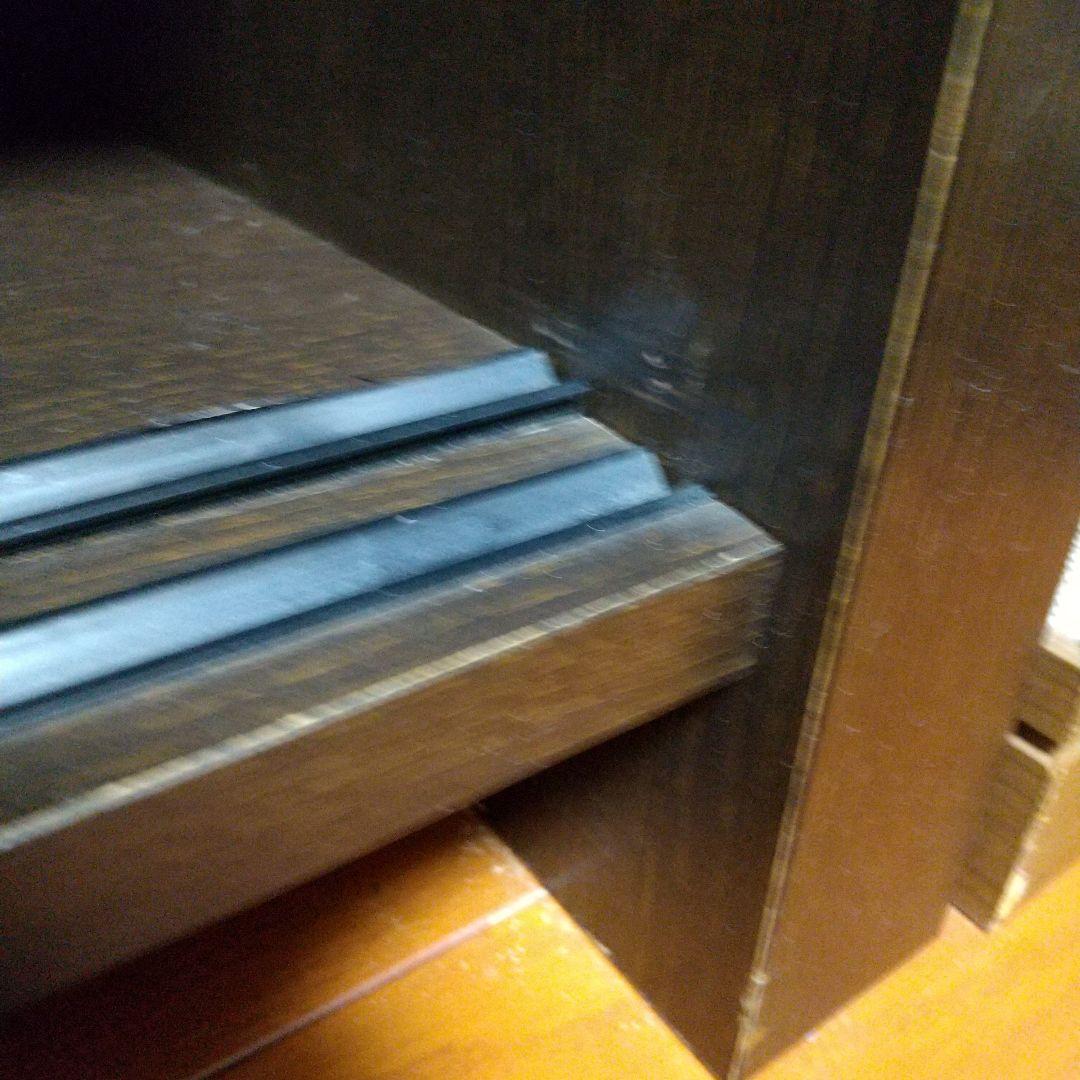 テレビ台 75型もOK 木製 ダークブラウン収納付き3月末頃迄の