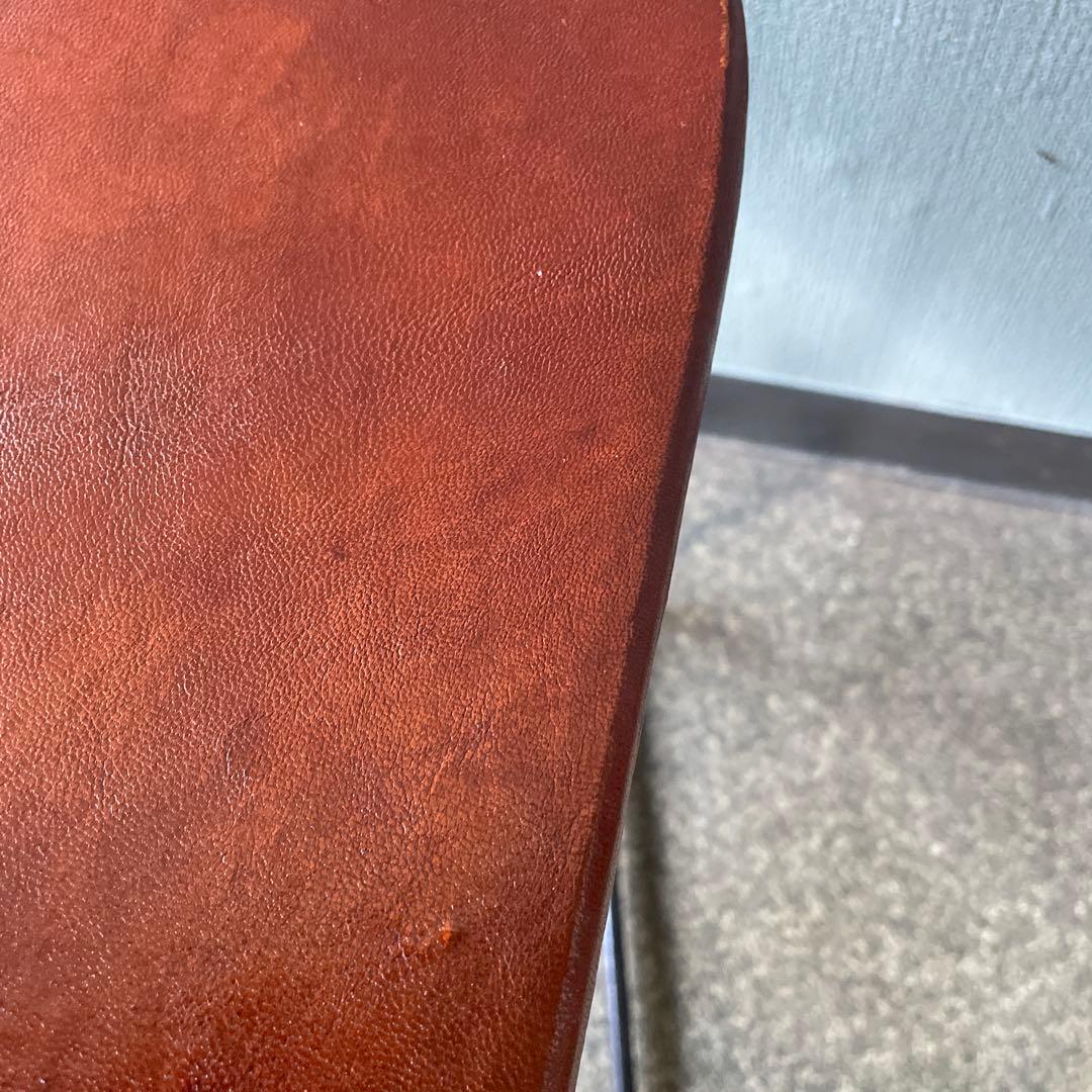 宮武製作所　MASARAスツール　1脚　鉄脚　本革