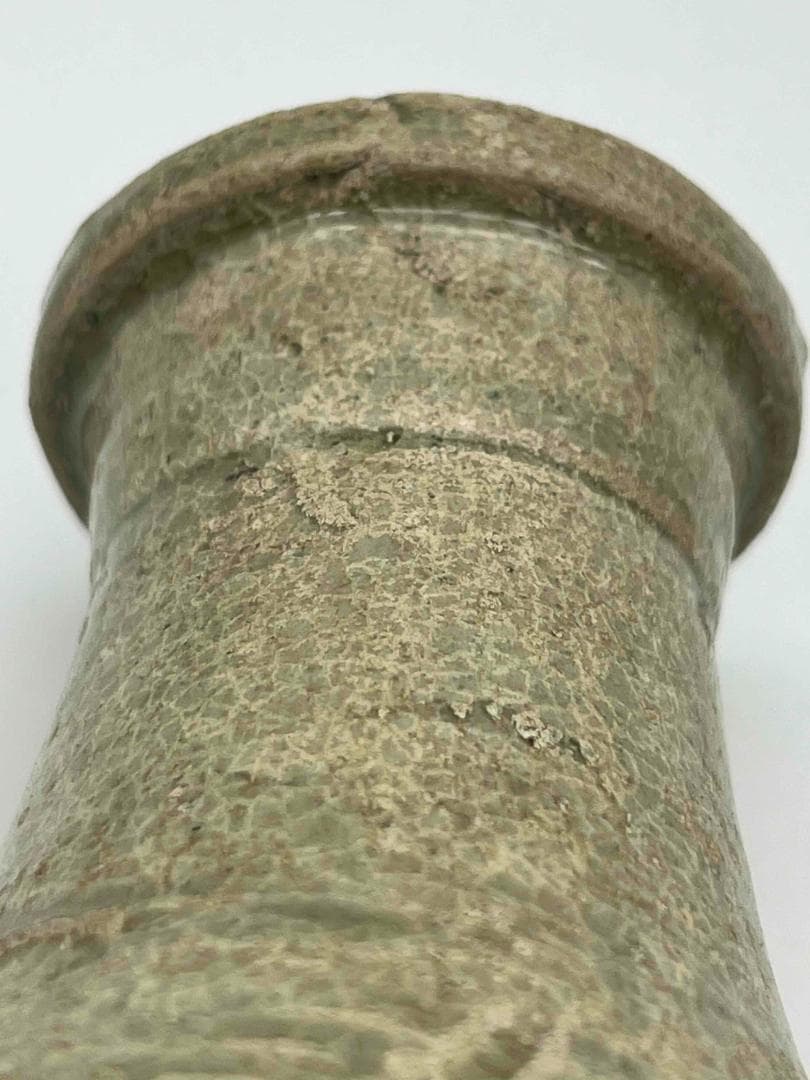 宋時代 青磁 湖田窯 刻牡丹蓮花文瓶 壺 尊 水注 影青