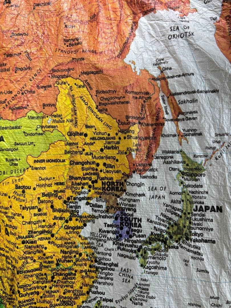 【最終価格】ニルバーナ カートコバーン着用モデル　世界地図ペーパージャケット