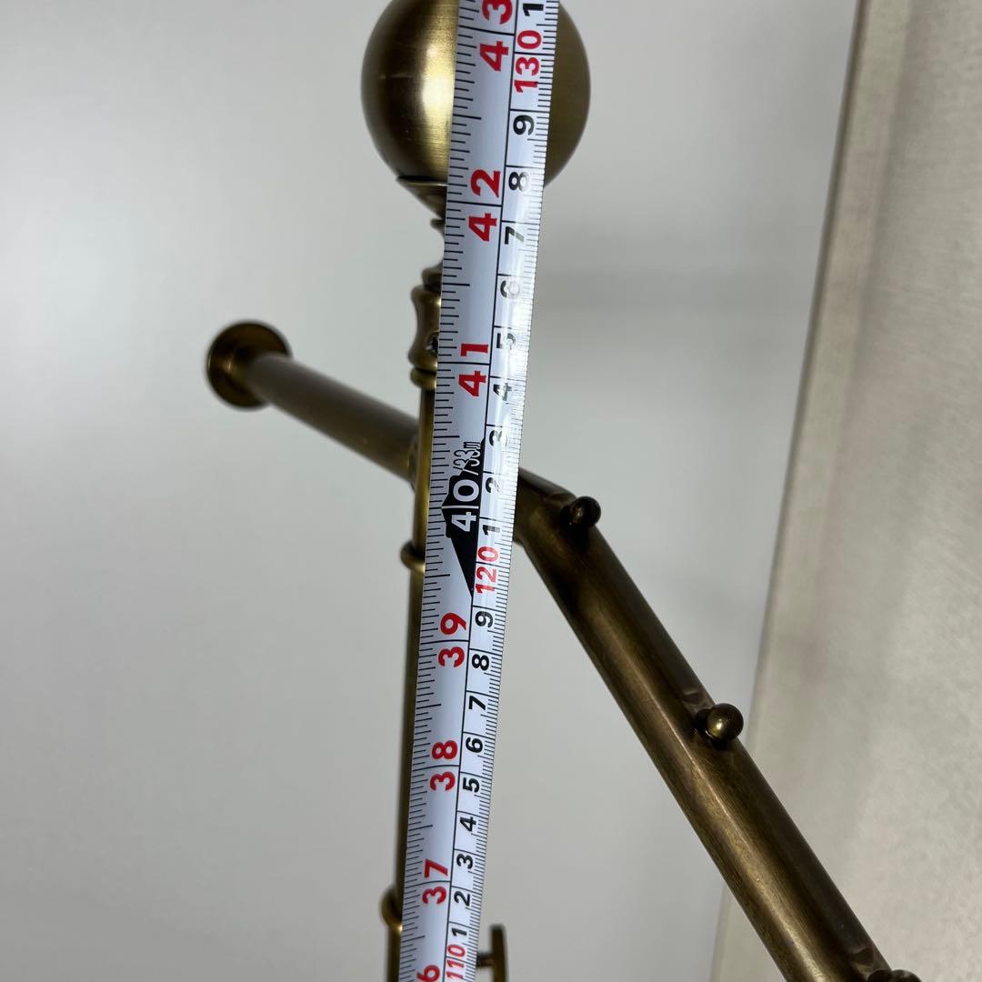 ① アンティークゴールド　傾斜ハンガーラック デコラタイプ