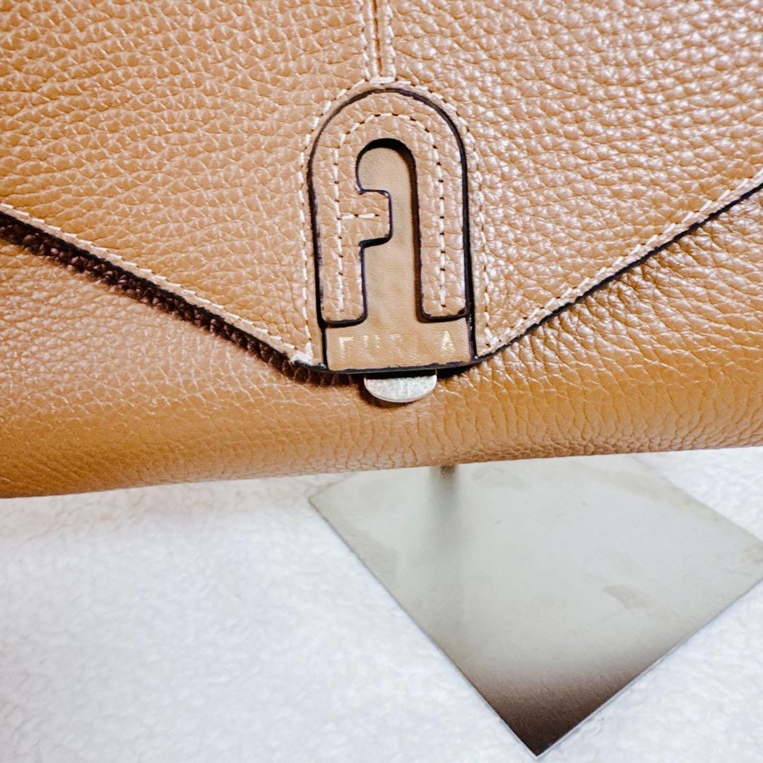 FURLA ダフネ トップハンドル ショルダー アーチロゴ 2way キャメル