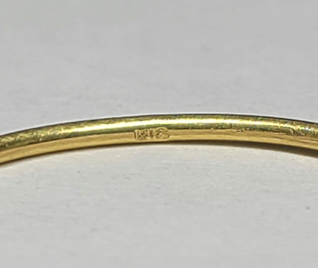 1本でも重ねづけにも可愛いです!!☆18金プレーンリング、マット