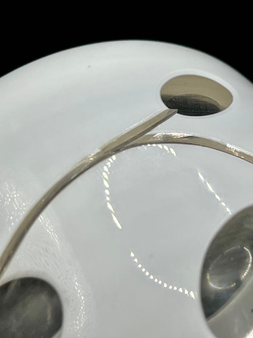 大正ロマン 白被せガラス 切子 盃洗 茶道具 ウランガラス アンティーク